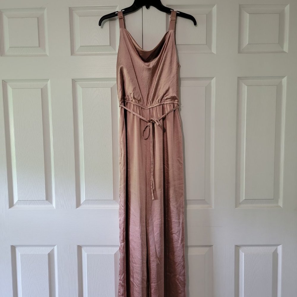 Blush Silk Jumpsuit